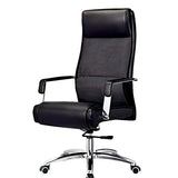 Cocoa Calfskin Ergonomic Office Chair with Headrest Image - 8