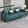 Coffee Anti Cat Scratch Leather Square Arm Pillow Sofa Image - 5
