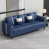 Coffee Anti Cat Scratch Leather Square Arm Pillow Sofa Image - 9