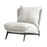 Coffee-Beige Dove Velvet Pillow Back Latex Side Chair Image - 2