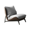 Coffee-Beige Dove Velvet Pillow Back Latex Side Chair Image - 8