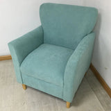 Coffee Cotton Flared Arm Fixed Back Foam Fill Arm Chair Image - 19