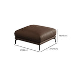 Coffee Scratch Resistant Top Layer Leather Latex Sofa #size