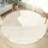 Color Blocks Modern Round Anti-Slip Vinyl Area Rug Image - 5