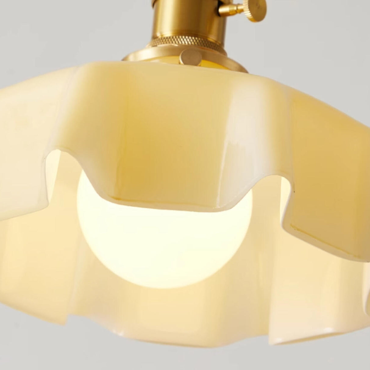 Colorful 3-Light Floral Glass Island Ceiling Lights Image - 13