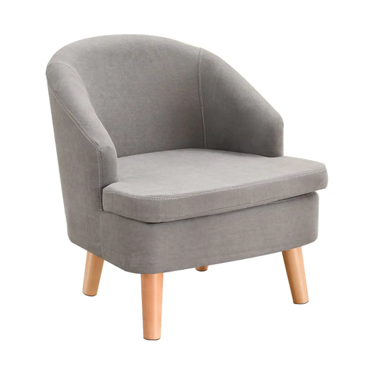 Colorful Flannel Curved Back Accent Chair with Slipcover Image - 9