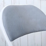 Colorful Foldable Armless Metal Home Low-Back Office Chair Image - 11