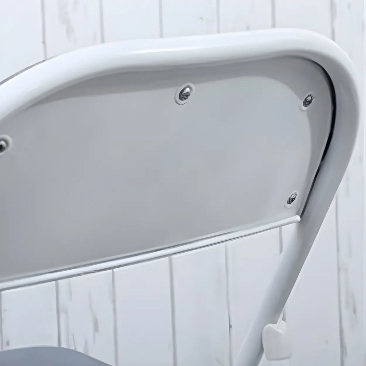 Colorful Foldable Armless Metal Home Low-Back Office Chair Image - 13
