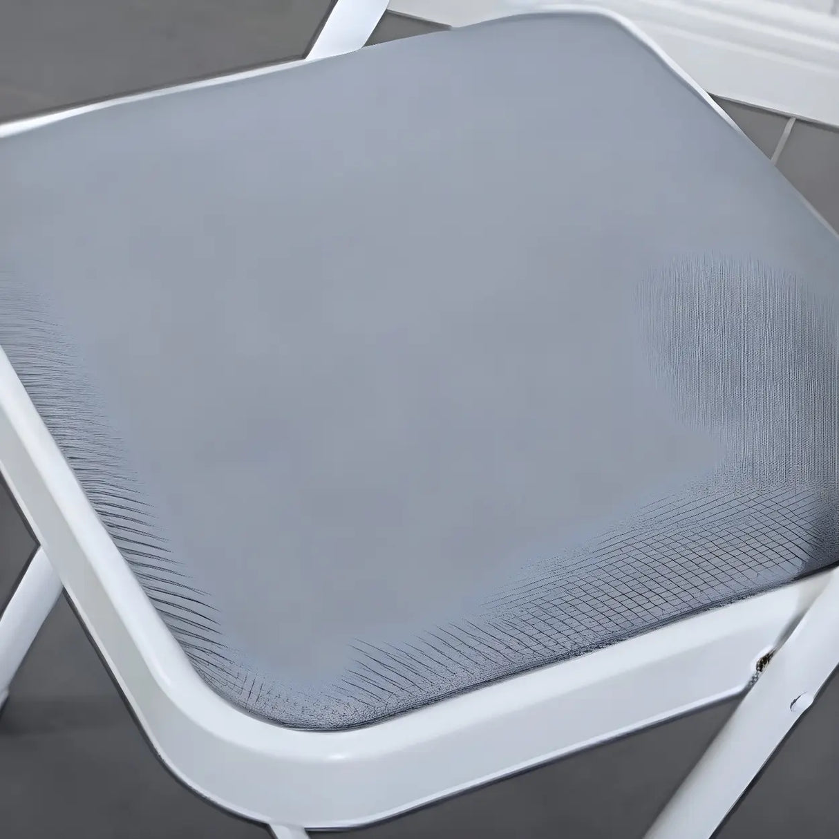 Colorful Foldable Armless Metal Home Low-Back Office Chair Image - 16