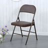 Colorful Foldable Armless Metal Home Low-Back Office Chair Image - 29