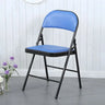 Colorful Foldable Armless Metal Home Low-Back Office Chair Image - 32