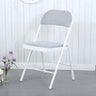 Colorful Foldable Armless Metal Home Low-Back Office Chair Image - 4