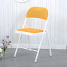 Colorful Foldable Armless Metal Home Low-Back Office Chair Image - 6
