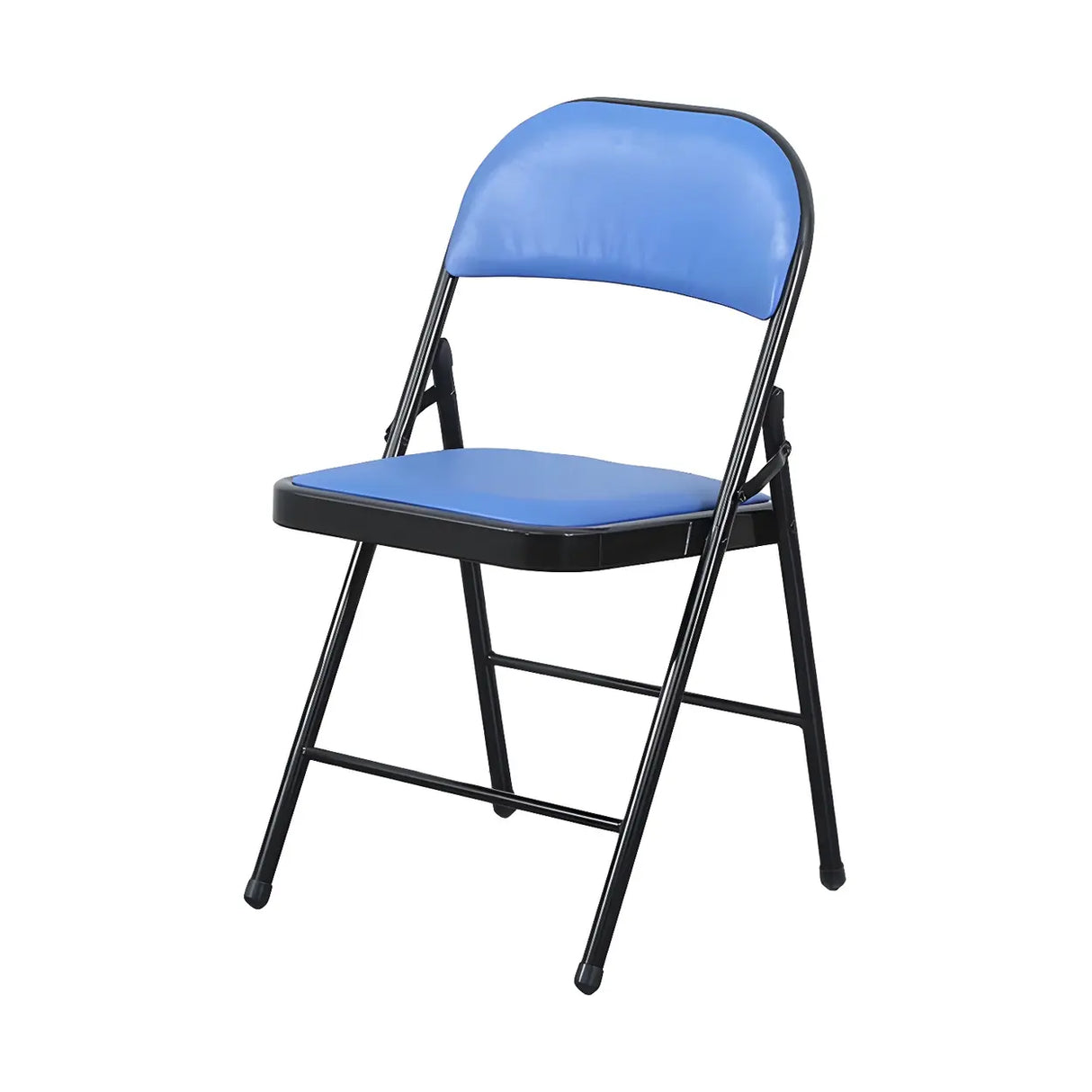 Colorful Foldable Armless Metal Home Low-Back Office Chair Image - 9
