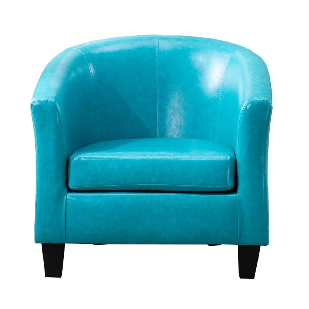 Colorful Linen Fixed Back Barrel Chair with Slipcover Image - 19