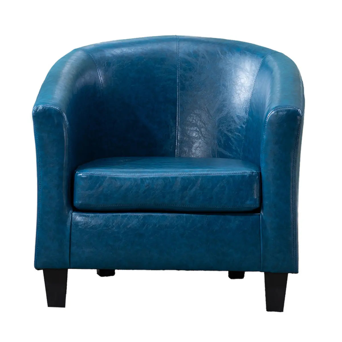 Colorful Linen Fixed Back Barrel Chair with Slipcover Image - 20