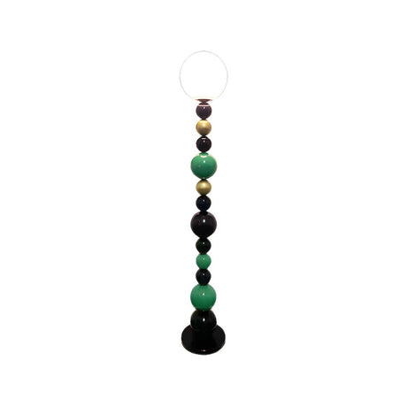 Colorful Round Ball Glass LED Modern Floor Lamp Image - 2