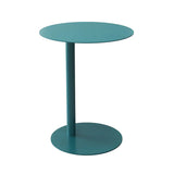 Colorful Round Metal C-Shaped Scandinavian Side Table Image - 18