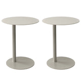 Colorful Round Metal C-Shaped Scandinavian Side Table Image - 31