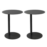 Colorful Round Metal C-Shaped Scandinavian Side Table Image - 6