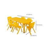 Colorful Waterproof Rectangle Toddler Table Chair Set Image - 11