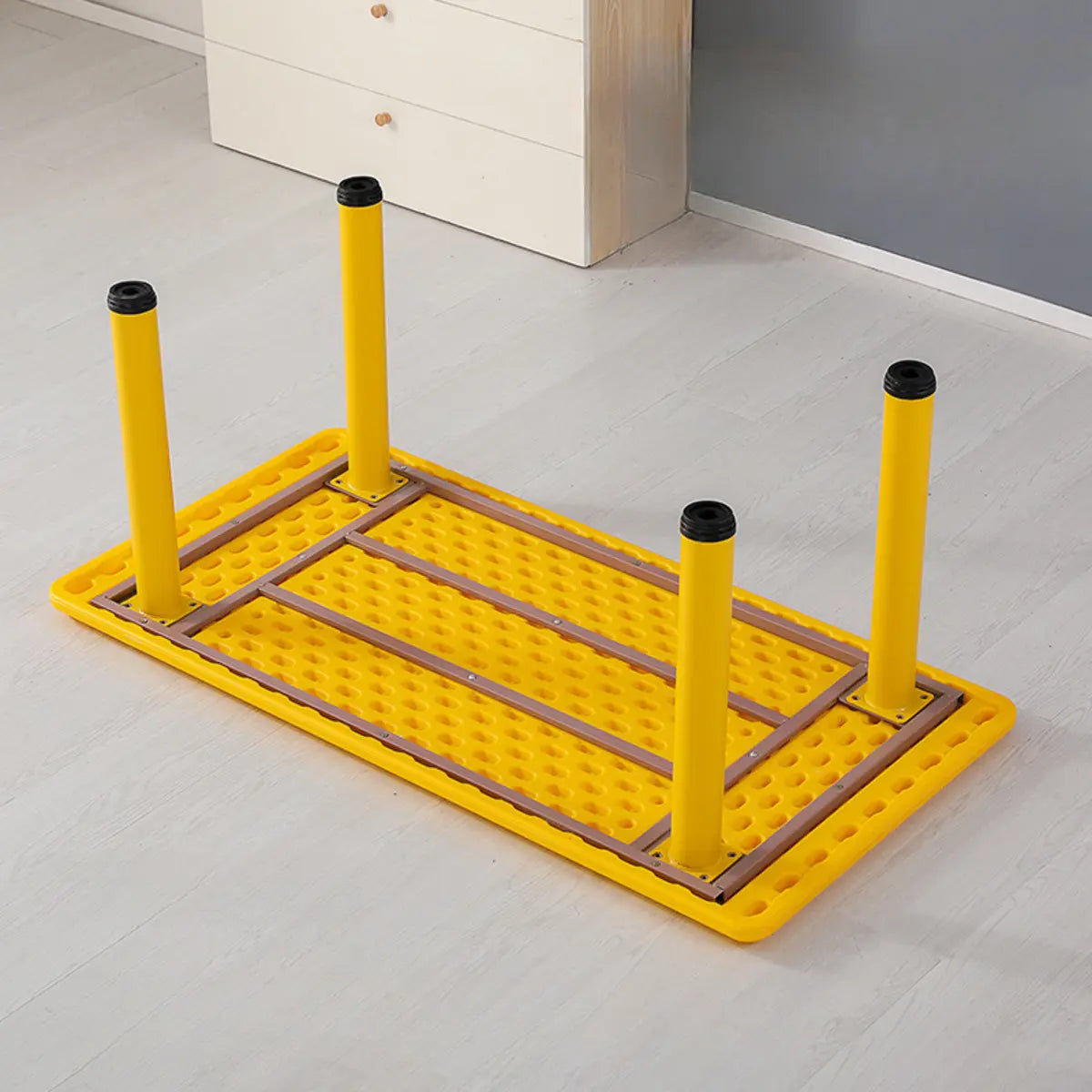 Colorful Waterproof Rectangle Toddler Table Chair Set Image - 4