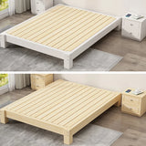 Comfort Natural Queen Rectangular Pine Panel Bed Frame Image - 9
