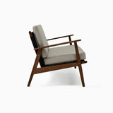 Comfortable Teak Beige Cushions and Pillow Patio Sofa Set Image - 2