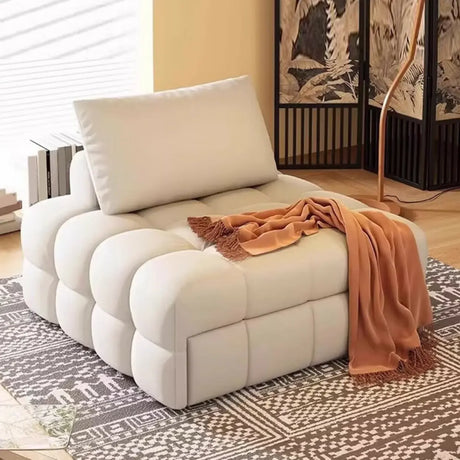 Compact Convertible Loose Back Metal Frame Sleeper Image - 1