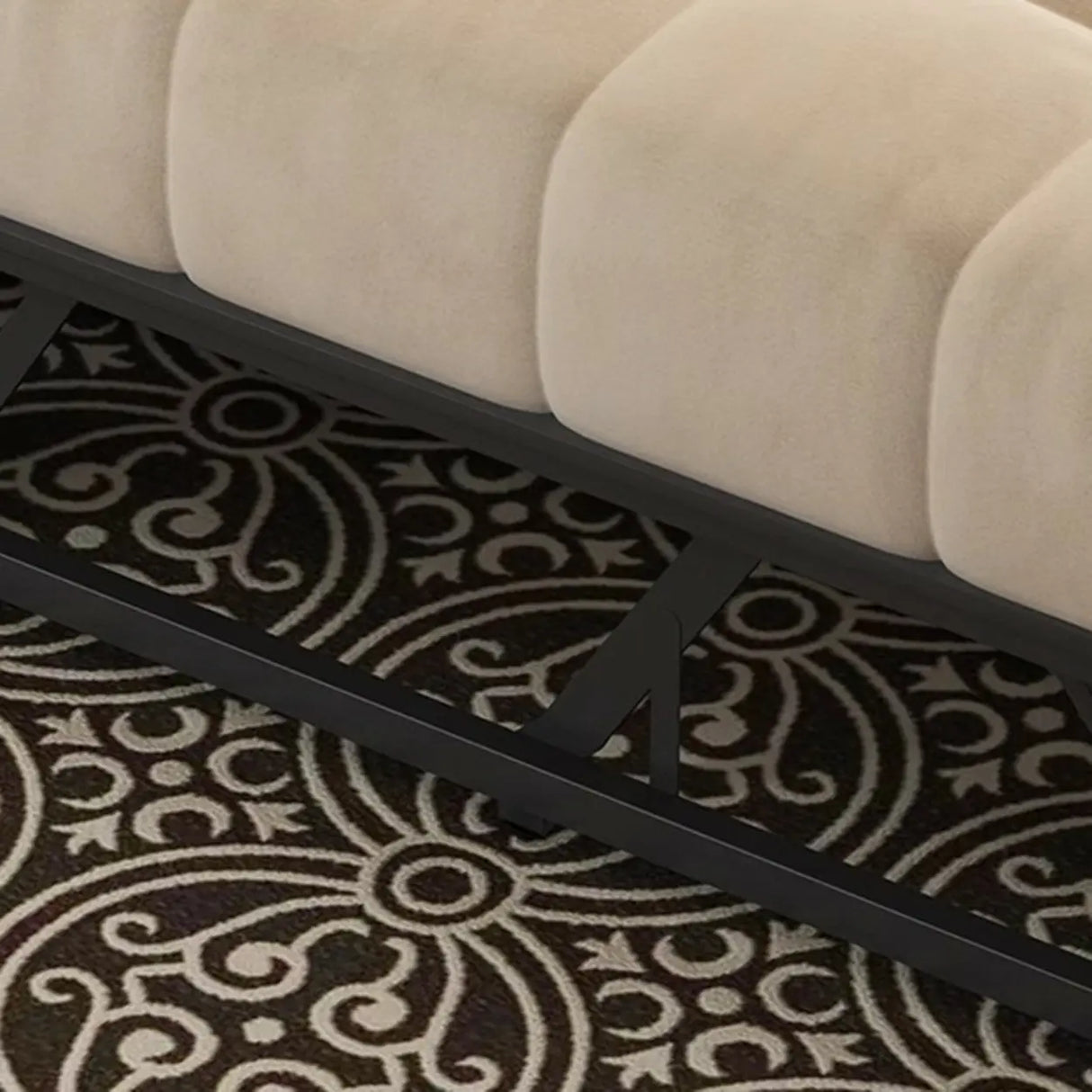 Compact Convertible Loose Back Metal Frame Sleeper Image - 11