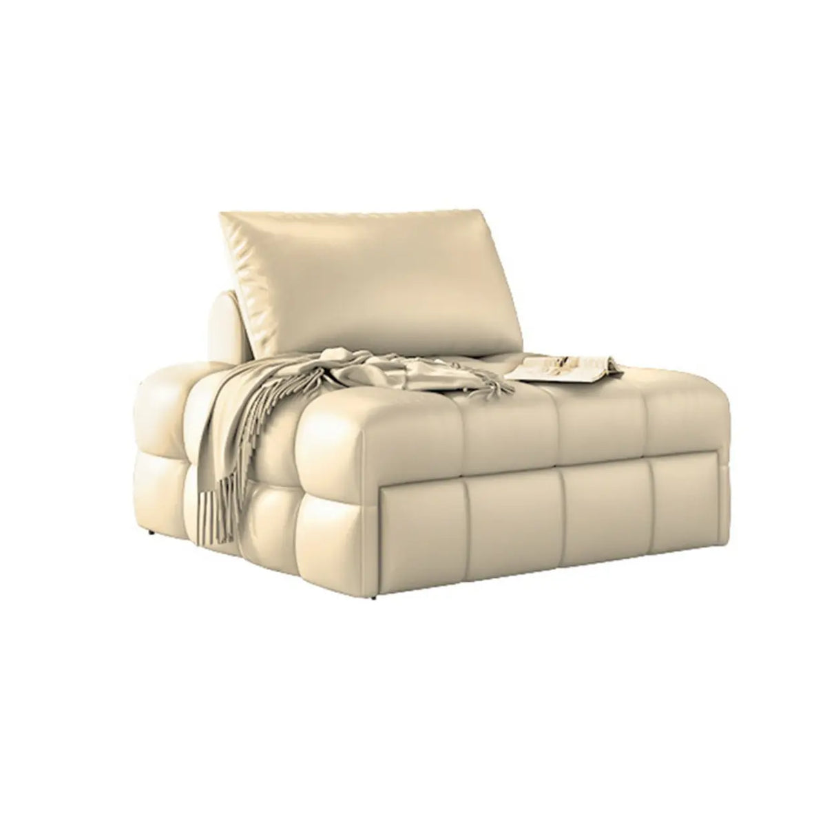 Compact Convertible Loose Back Metal Frame Sleeper Image - 7