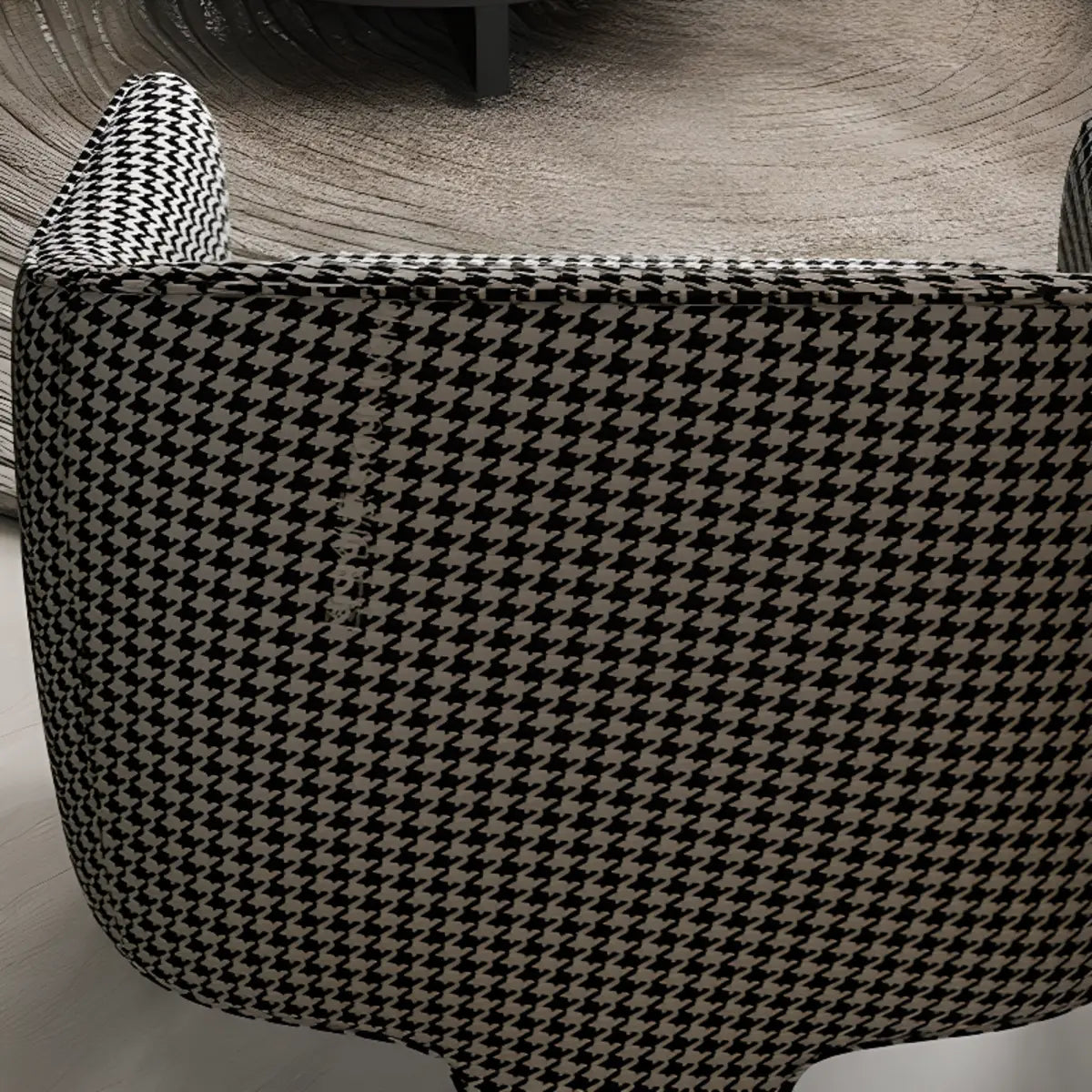 Compact Grass Green Flannel Tight Back Arm Chair Image - 6