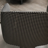 Compact Grass Green Flannel Tight Back Arm Chair Image - 6