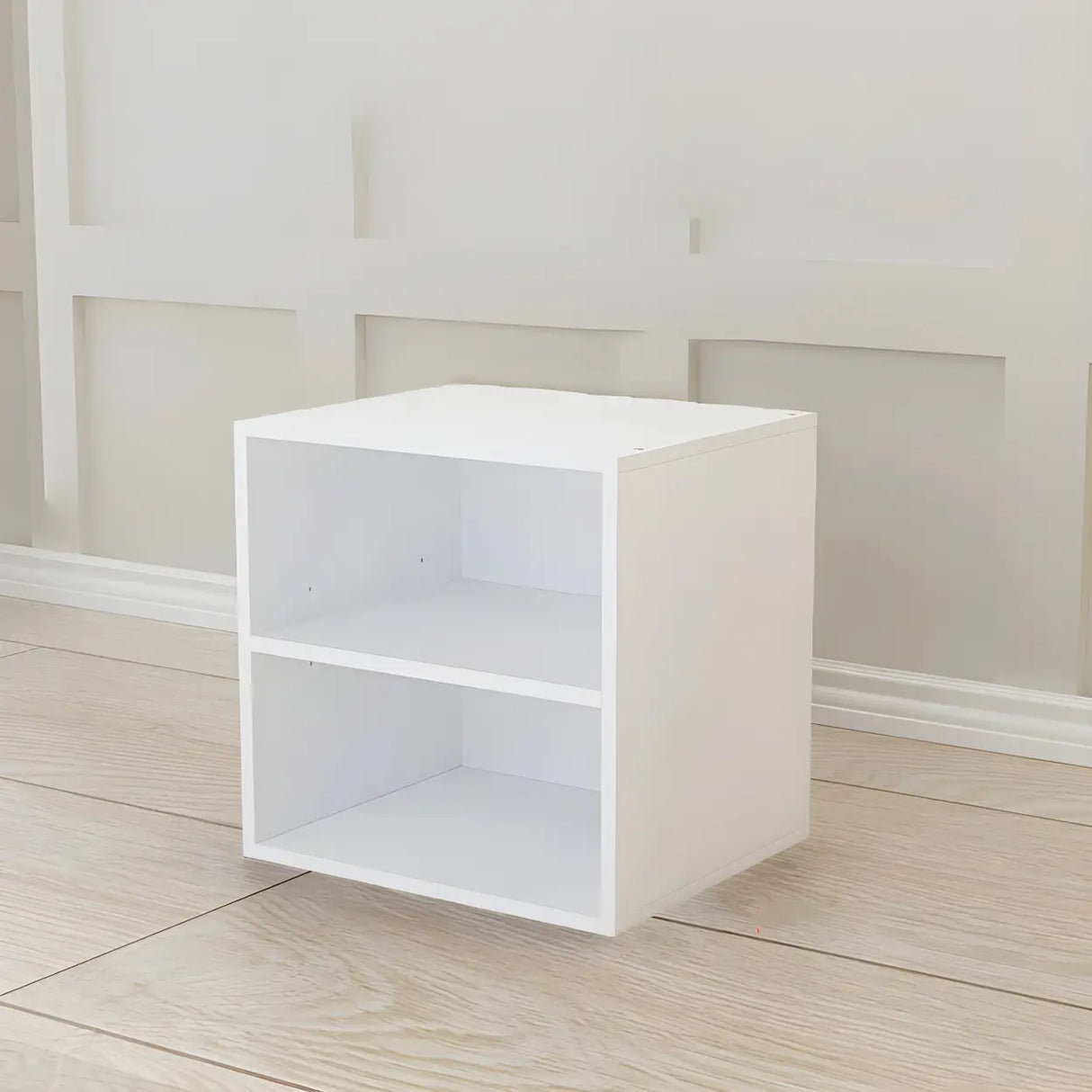 Compact Modern Wood Storage Drawers Cube Bookcase Image - 11