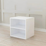 Compact Modern Wood Storage Drawers Cube Bookcase Image - 11