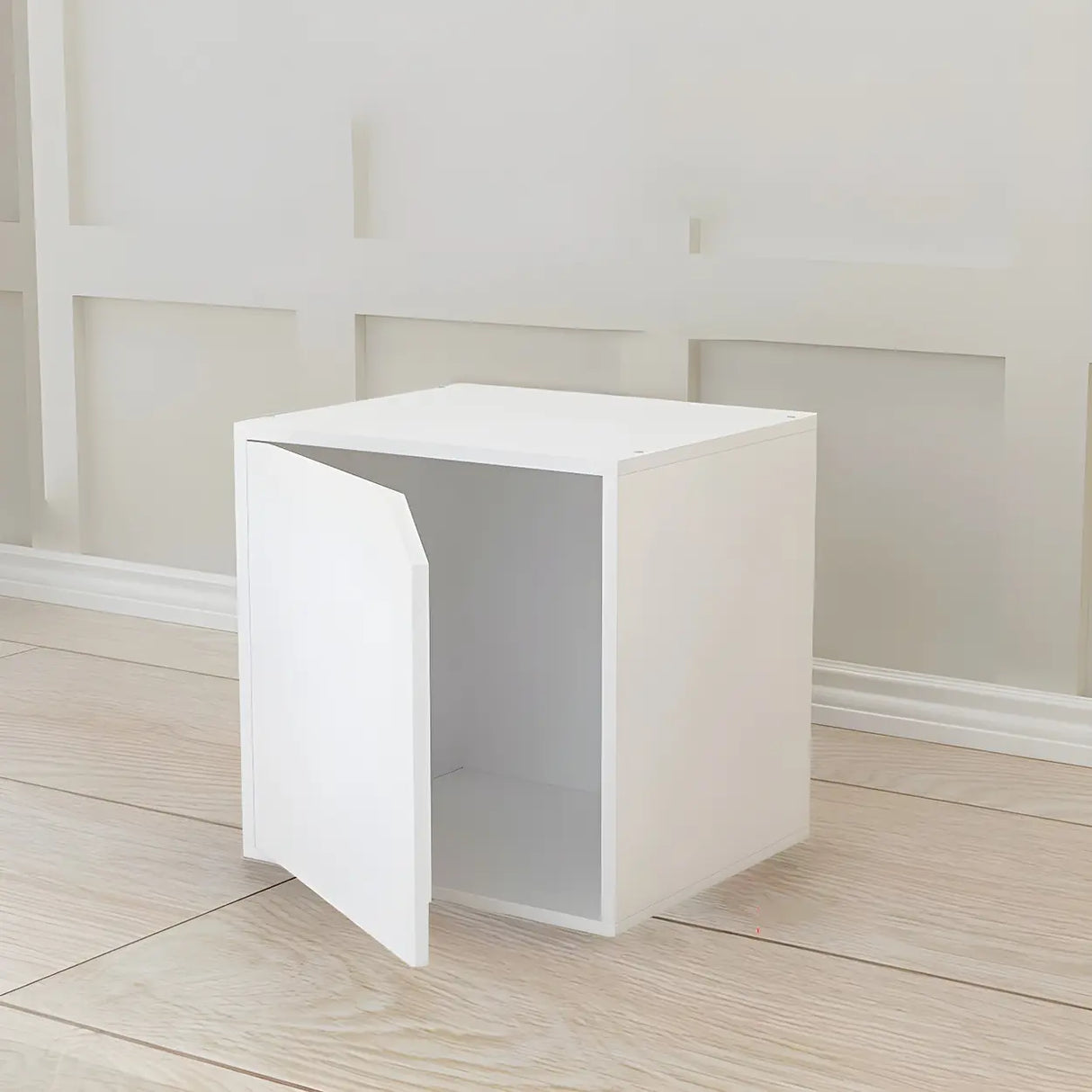 Compact Modern Wood Storage Drawers Cube Bookcase Image - 15