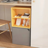 Compact Modern Wood Storage Drawers Cube Bookcase Image - 17