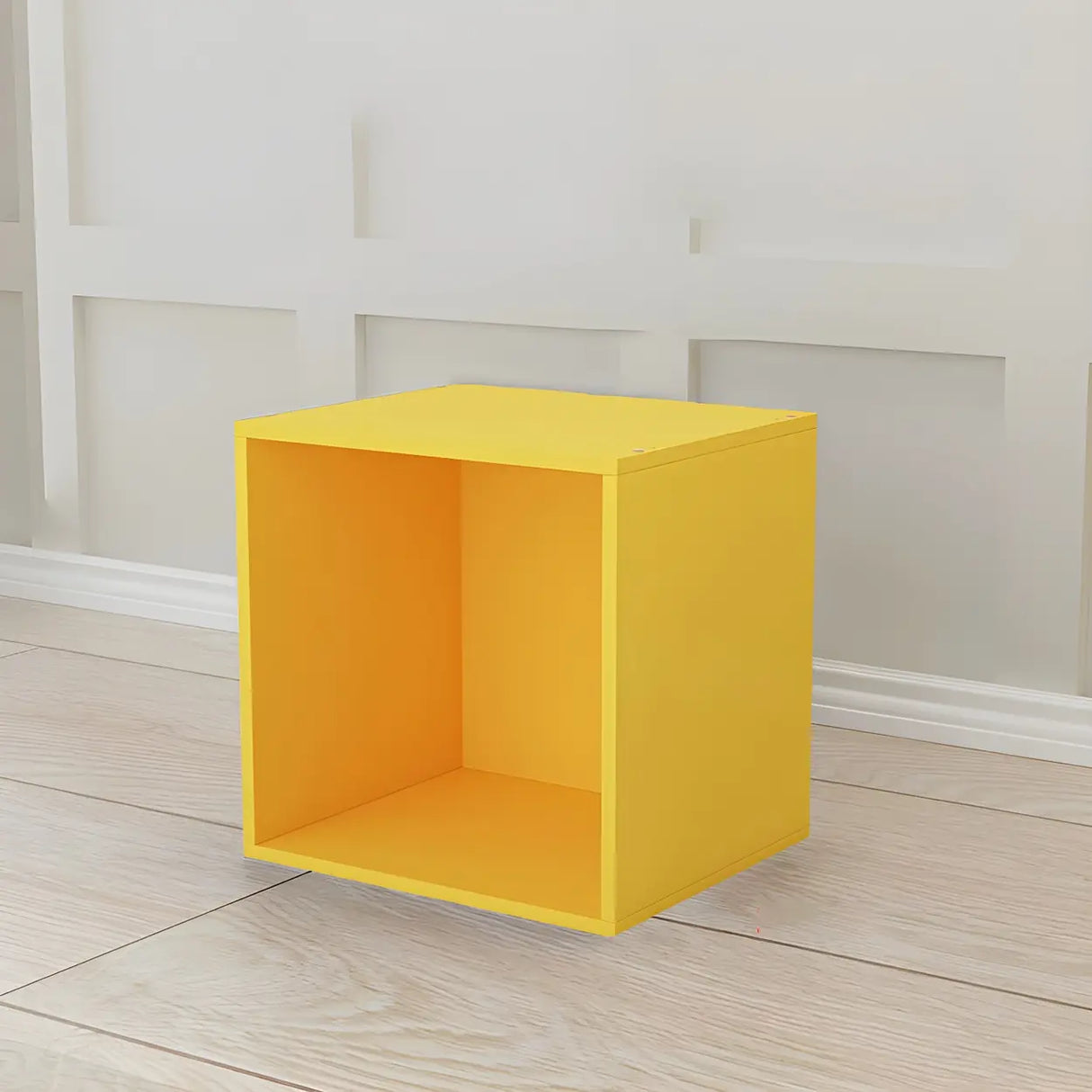 Compact Modern Wood Storage Drawers Cube Bookcase Image - 18