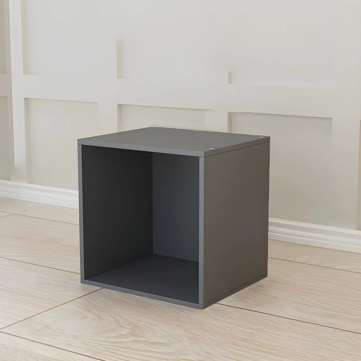 Compact Modern Wood Storage Drawers Cube Bookcase Image - 2