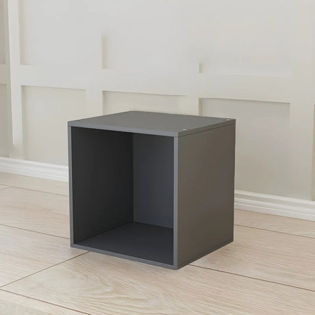 Compact Modern Wood Storage Drawers Cube Bookcase Image - 2