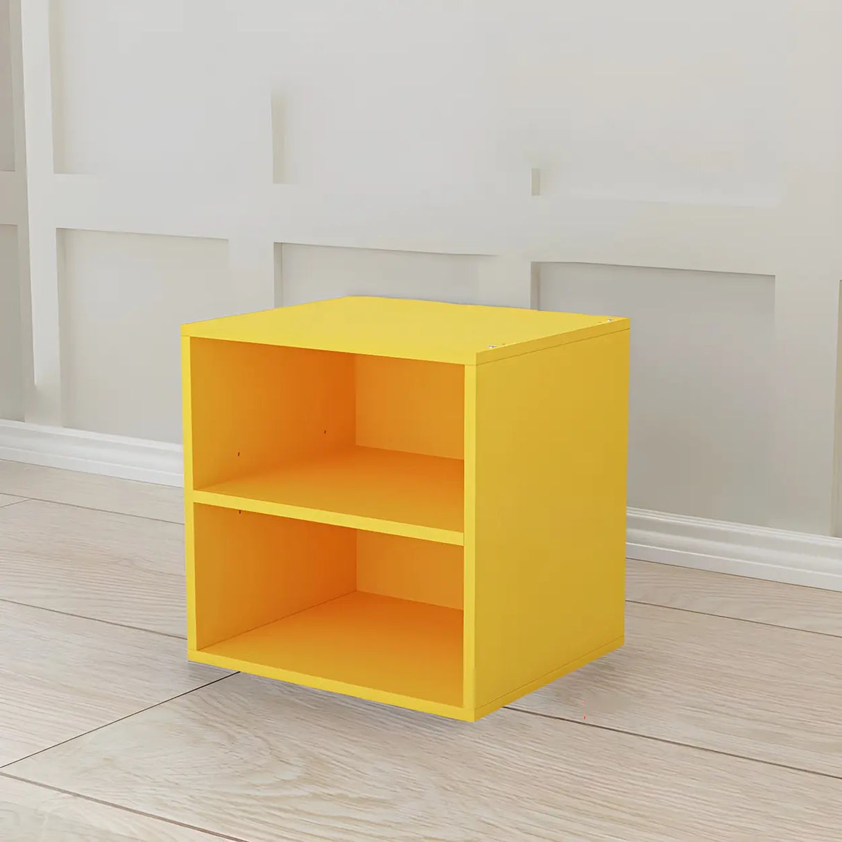 Compact Modern Wood Storage Drawers Cube Bookcase Image - 20