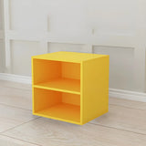 Compact Modern Wood Storage Drawers Cube Bookcase Image - 20