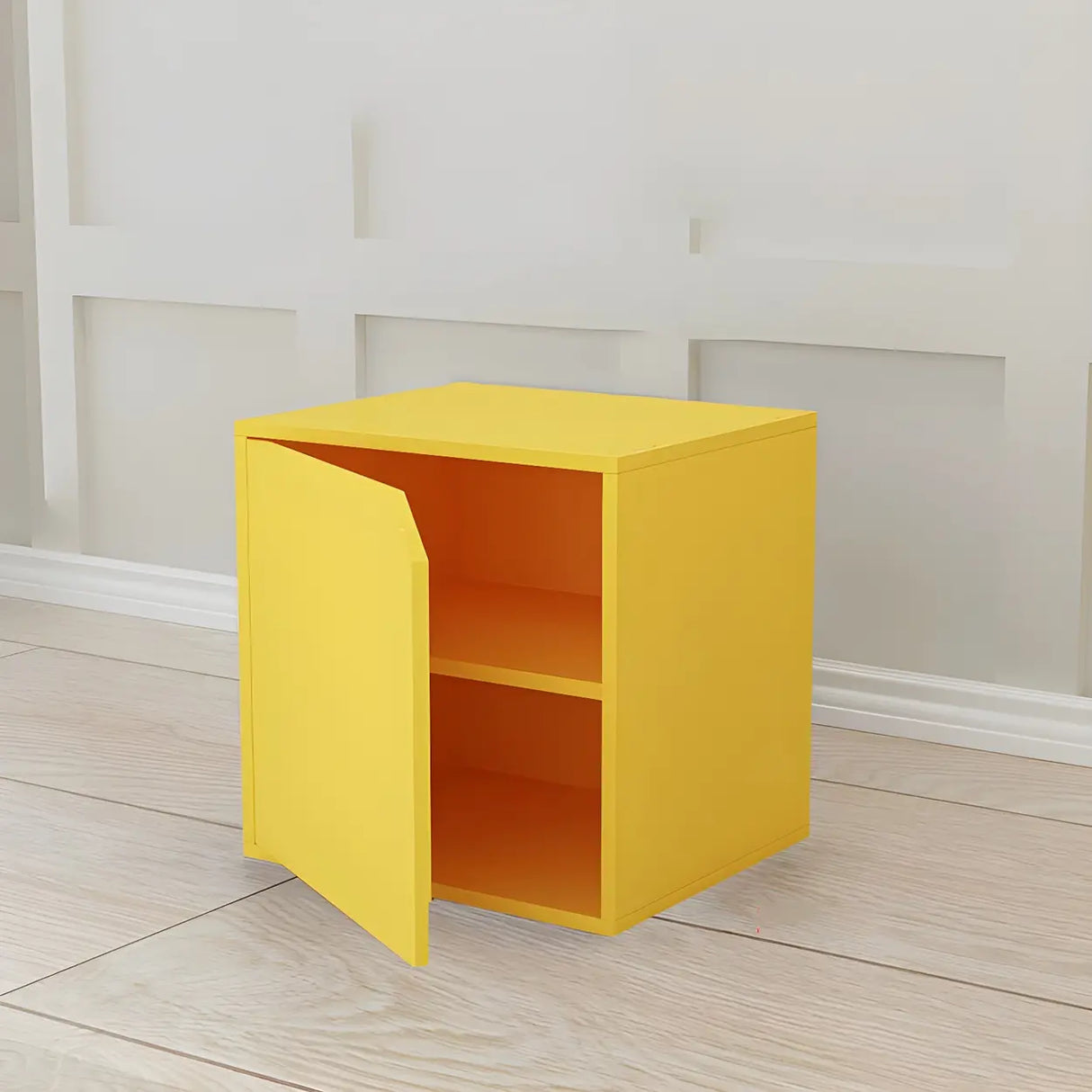 Compact Modern Wood Storage Drawers Cube Bookcase Image - 21