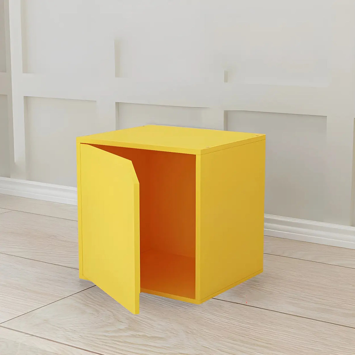 Compact Modern Wood Storage Drawers Cube Bookcase Image - 22