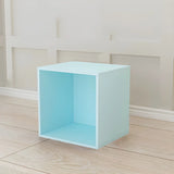 Compact Modern Wood Storage Drawers Cube Bookcase Image - 23