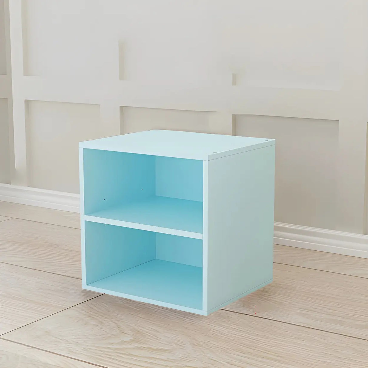 Compact Modern Wood Storage Drawers Cube Bookcase Image - 24
