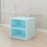 Compact Modern Wood Storage Drawers Cube Bookcase Image - 24