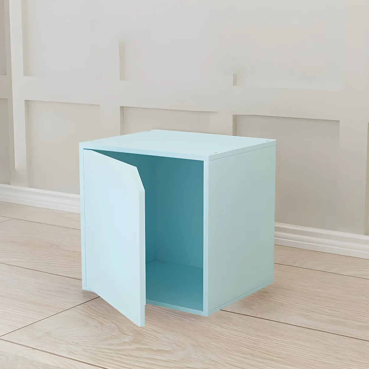 Compact Modern Wood Storage Drawers Cube Bookcase Image - 26