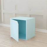 Compact Modern Wood Storage Drawers Cube Bookcase Image - 26