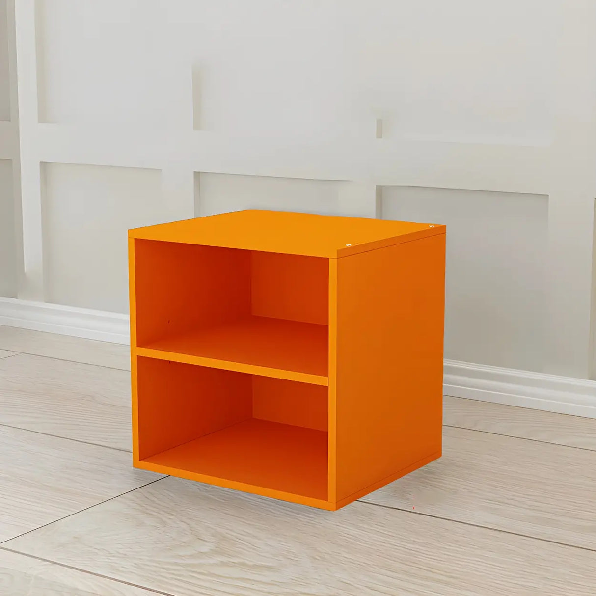 Compact Modern Wood Storage Drawers Cube Bookcase Image - 28